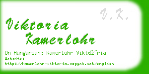 viktoria kamerlohr business card